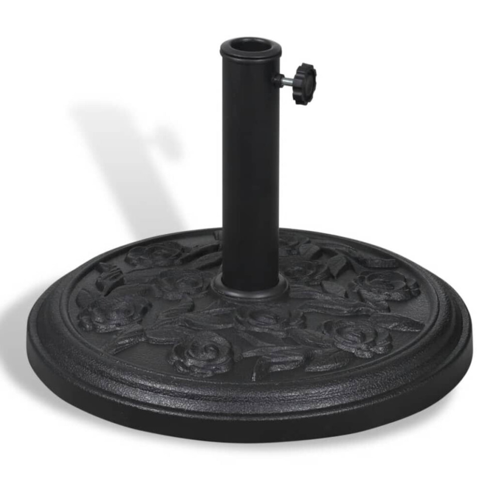 vidaXL Resin Round Parasol Base Outdoor Garden Heavy Duty Umbrella Holder