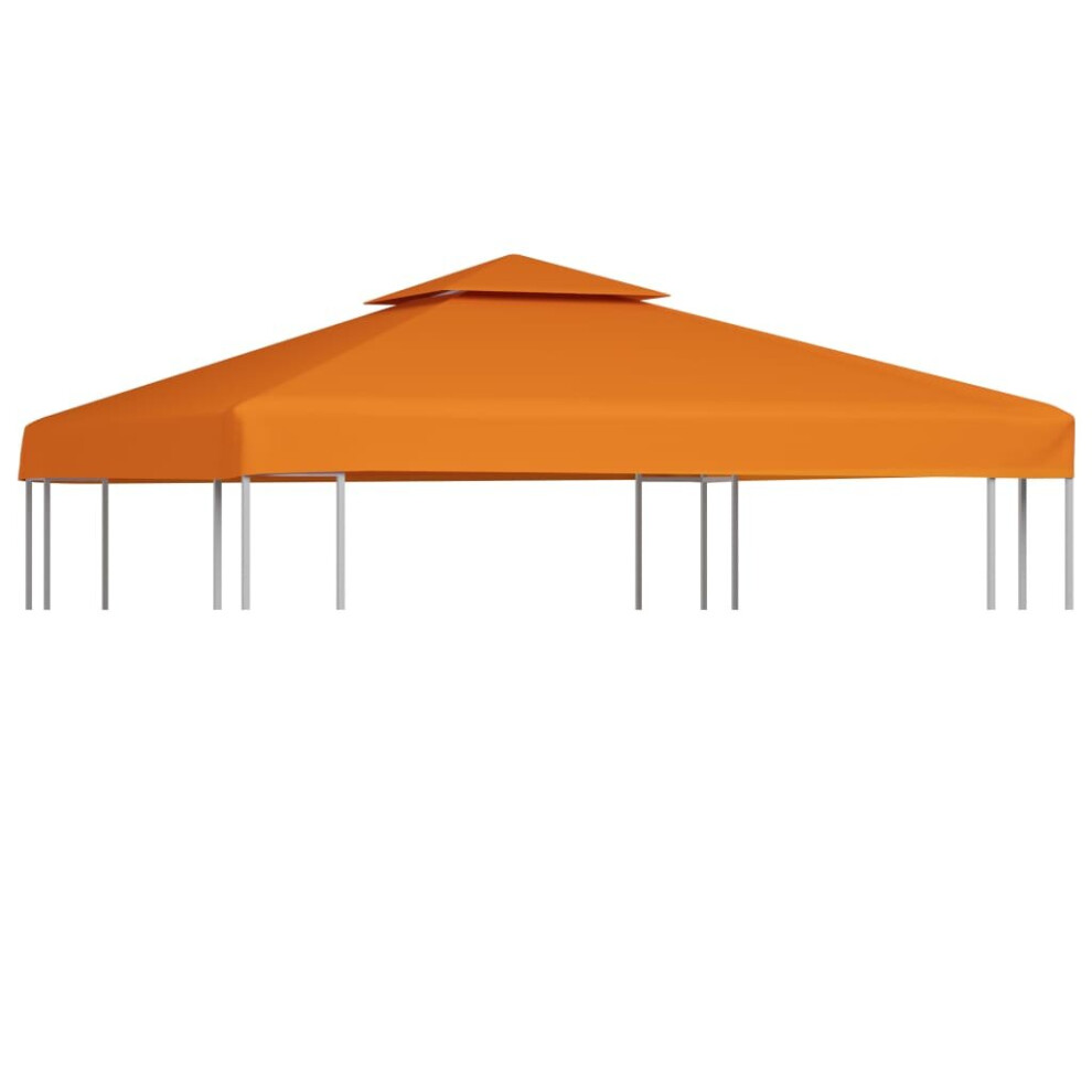 vidaXL Gazebo Cover Replacement 310g/m² Orange 3x3m Waterproof Canopy Top