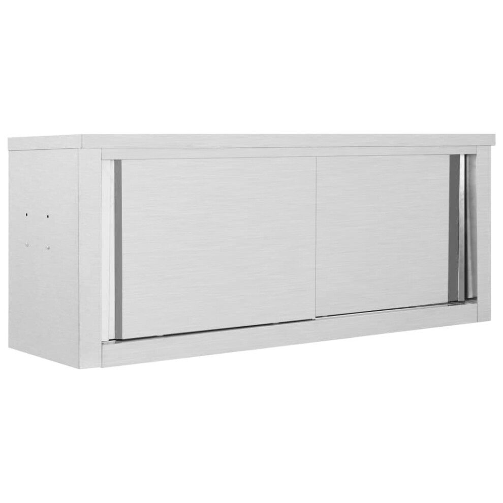 vidaXL Kitchen Wall Cabinet with Sliding Doors 120cm Storage Cupboard Kitchen