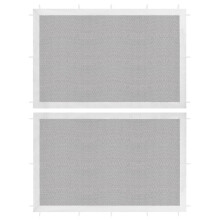 vidaXL 2x Party Tent Sidewall White and Black Mesh Canopy Marquee Accessory