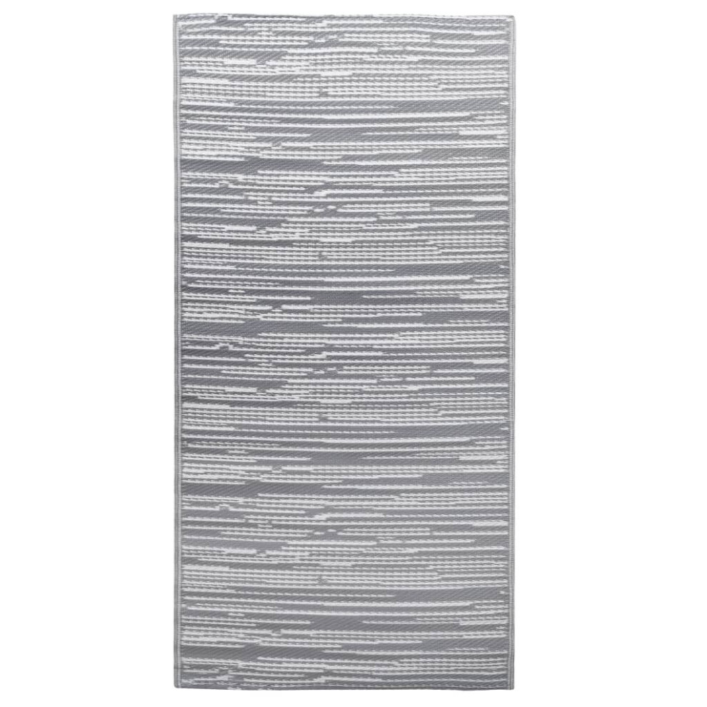 vidaXL Outdoor Carpet Grey 160x230 cm PP Rug Terrace Blanket Balcony Indoor