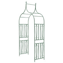 vidaXL Garden Arch Spike Design Dark Green Climbing Plants Pergola Archway