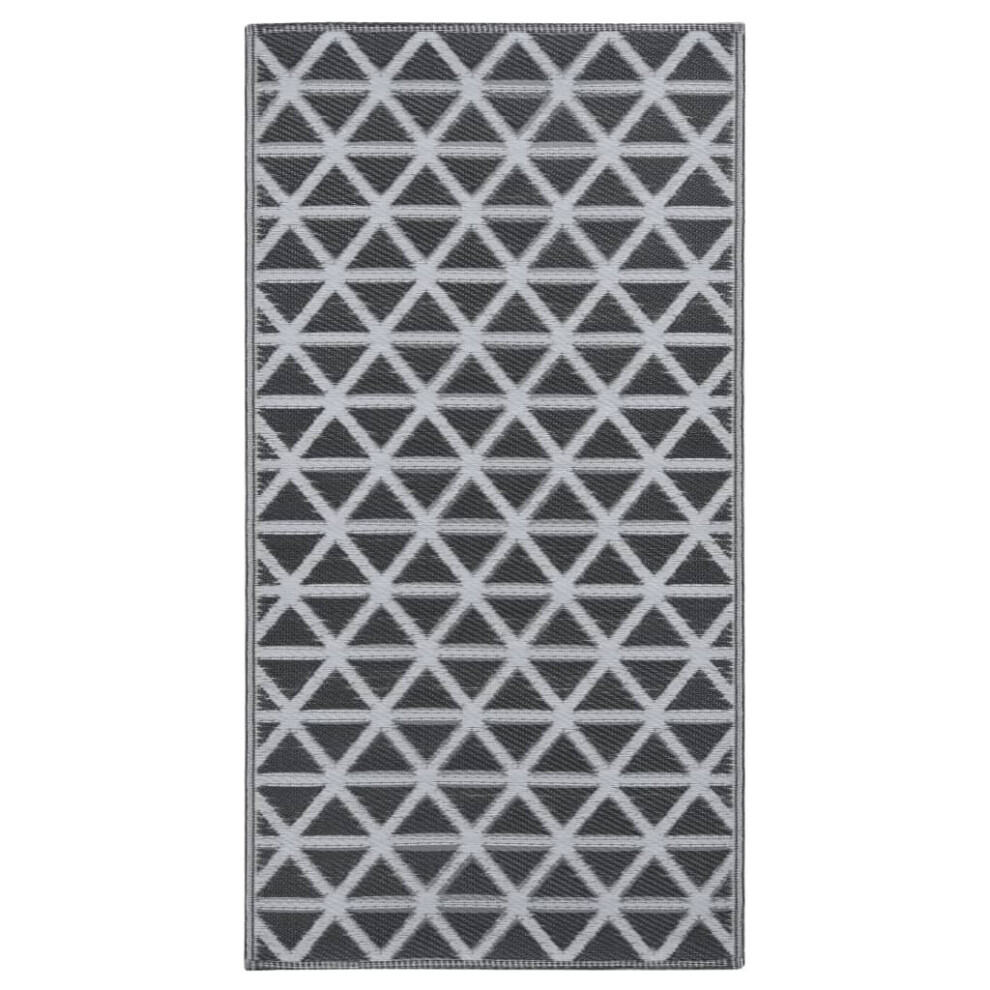 Vidaxl Outdoor Carpet Arakil Black 160X230 Cm Pp Balcony Rug Outdoor Blanket