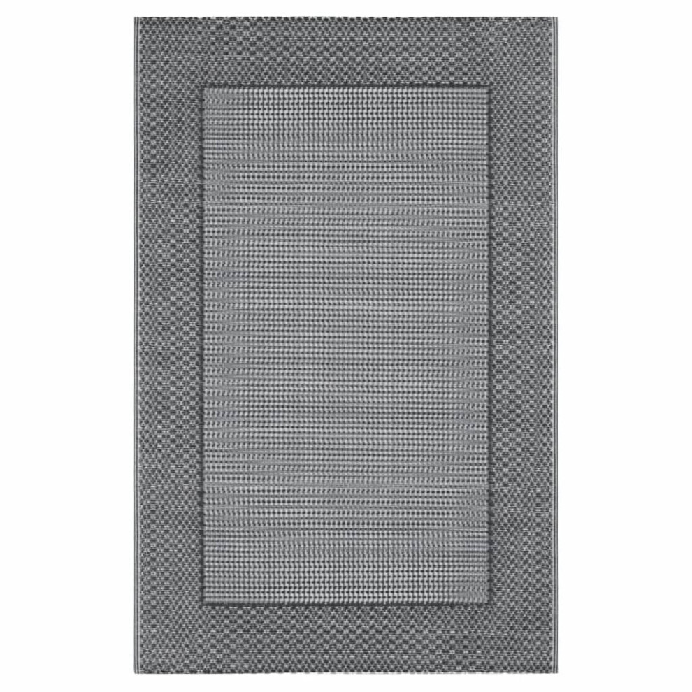 vidaXL Outdoor Carpet Grey 160x230 cm PP Terrace Rug Balcony Blanket Indoor