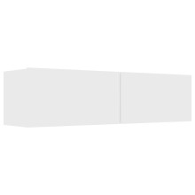 vidaXL TV Cabinet White Engineered Wood TV Unit Hifi Stand Stereo Cabinet