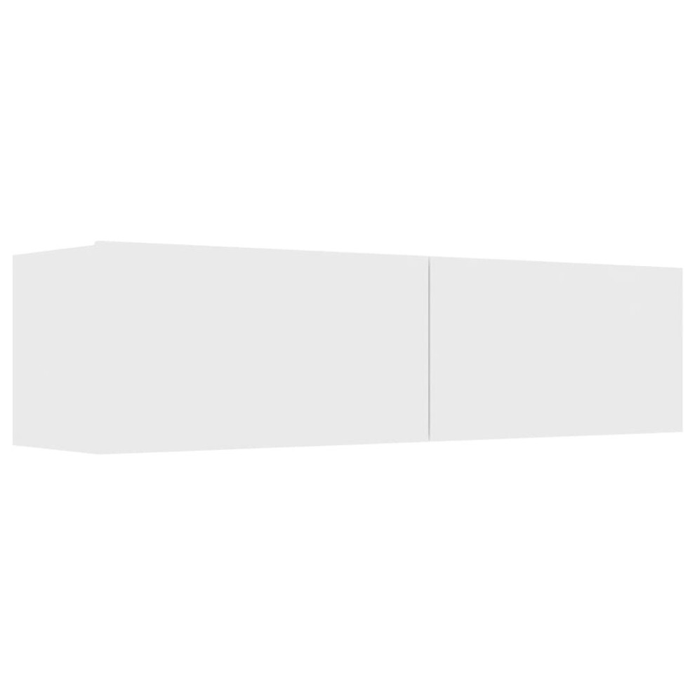 Vidaxl Tv Cabinet White Engineered Wood Tv Unit Hifi Stand Stereo Cabinet