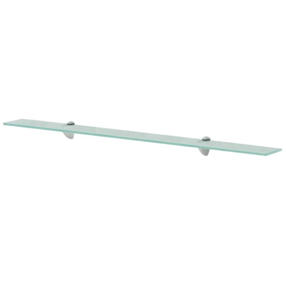 Vidaxl Floating Shelf Glass 100X20cm Sheet Plate Storage Room Shelving Display 8718475526643