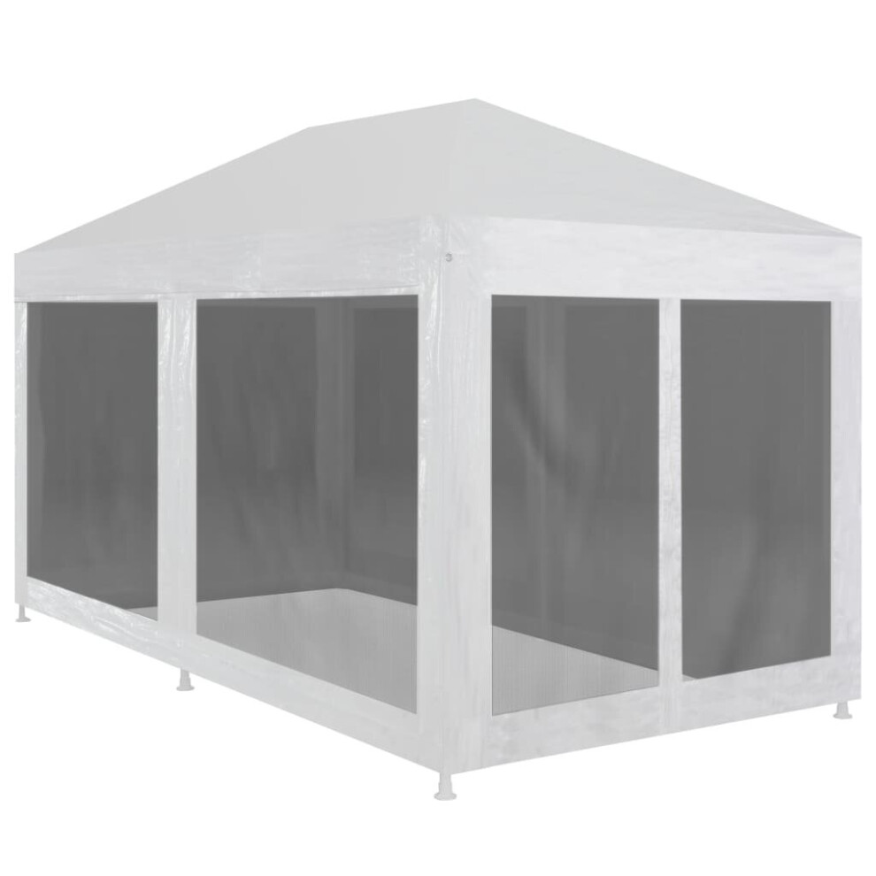 vidaXL Party Tent with 6 Mesh Sidewalls 6x3m Outdoor Garden Gazebo Marquee