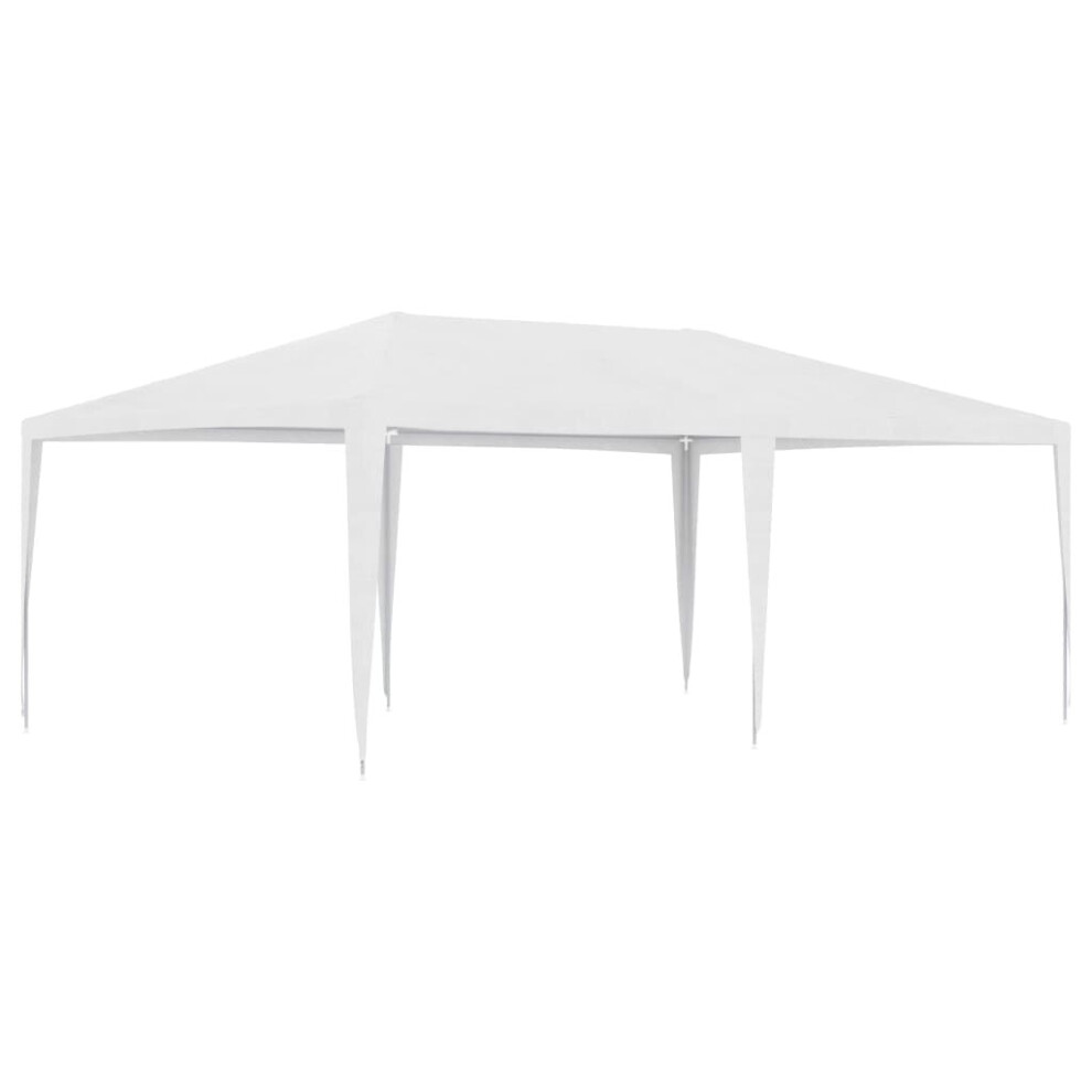 vidaXL Party Tent 6m White Outdoor Garden Canopy Gazebo Pavilion Marquees