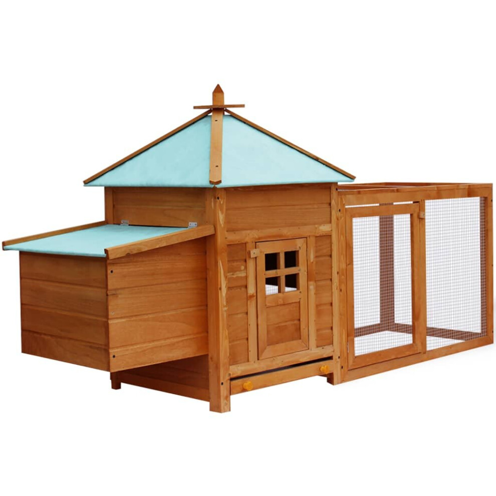 vidaXL Outdoor Chicken Coop Hen House Carrier Poultry Animal Habitat Cage