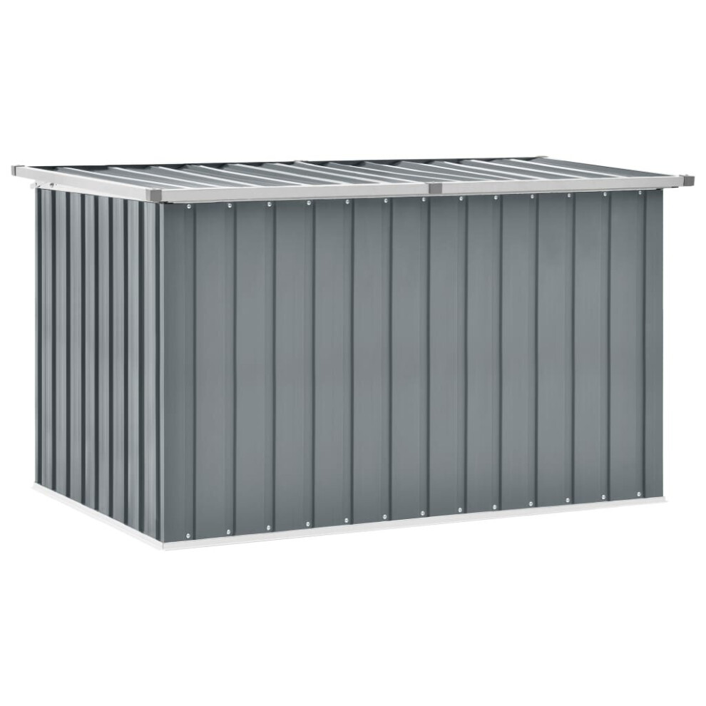 Vidaxl Garden Storage Box Outdoor Cushion Box Tool Chest Patio Pillow Box Grey