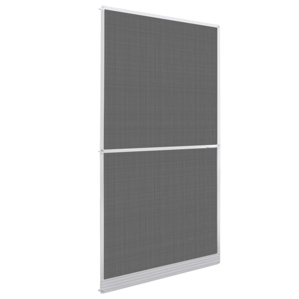 vidaXL Hinged Insect Screen for Doors White 120x240cm Fly Mesh Guard Curtain