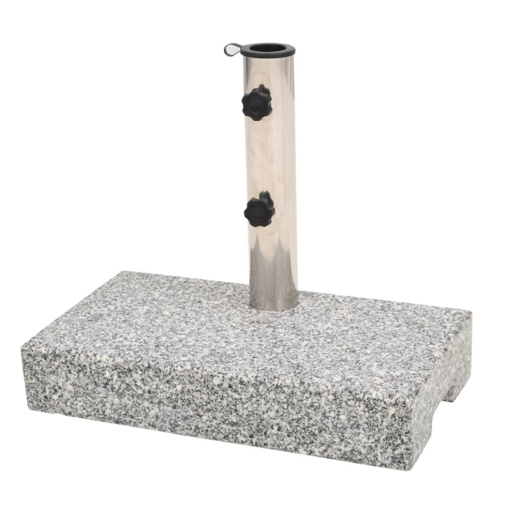 vidaXL Parasol Base Granite Rectangular 25 kg Outdoor Umbrella Stand Holder