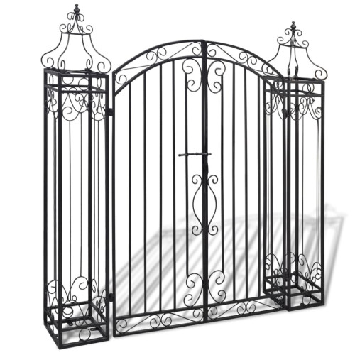 VidaXL vidaXL Zierendes Gartentor Schmiedeeisen 12220,5134 cm