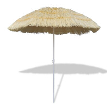 vidaXL Tilt Beach Parasol Hawaii Style Outdoor Umbrella Sun Shelter Canopy