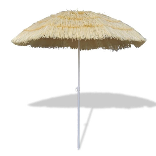vidaXL Tilt Beach Parasol Hawaii Style Outdoor Umbrella Sun Shelter Canopy