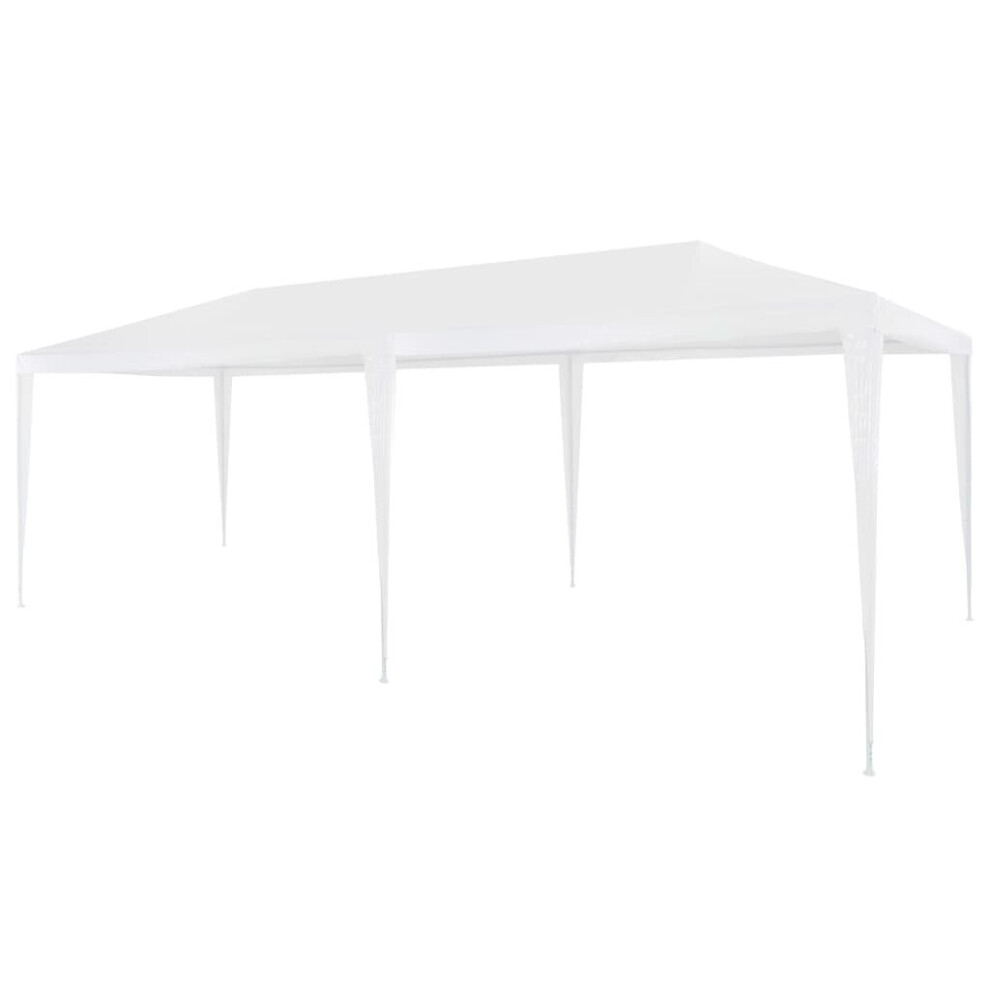 vidaXL Party Tent 3x6m PE White Outdoor Garden Gazebo Marquee Canopy Pavilion