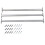 vidaXL 3x Adjustable Security Window Bars 710-1200mm Window Guard Home Office 1
