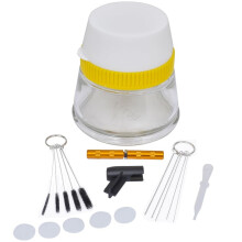 vidaXL 3 in 1 Airbrush Cleaning Set with Eye Dropper Reamer Brush and Pick