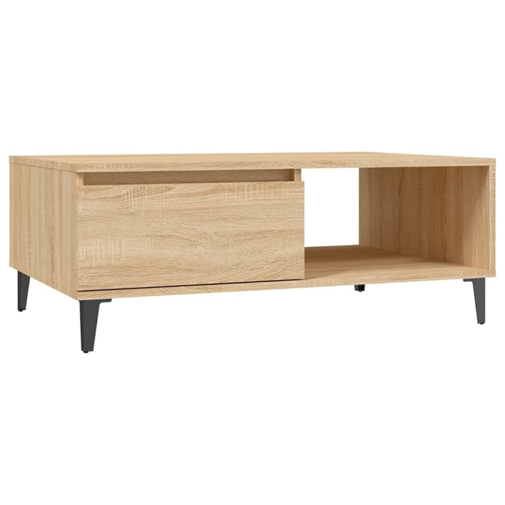 Vidaxl Coffee Table Sonoma Oak Engineered Wood Indoor Furniture Couch Table Brown