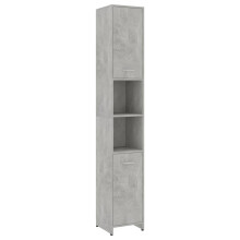 vidaXL Bathroom Cabinet Concrete Grey Engineered Wood Under Basin Cupboard