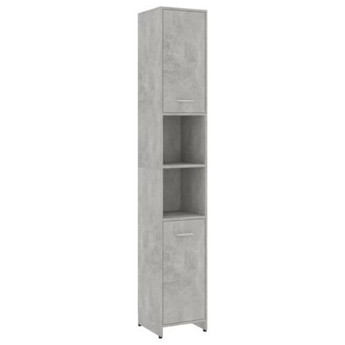 VidaXL vidaXL Bathroom Cabinet Concrete Grey Engineered Wood Under Basin Cupboard