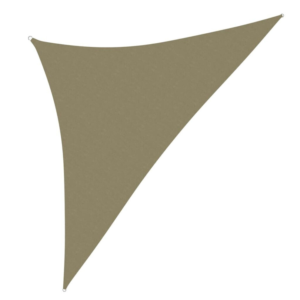 Vidaxl Sunshade Sail Oxford Fabric Triangular 4X4x5.8 M Beige Sunscreen Canopy