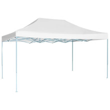 vidaXL Profi-Partyzelt Faltbar 280x410x315 cm Stahl Weiß