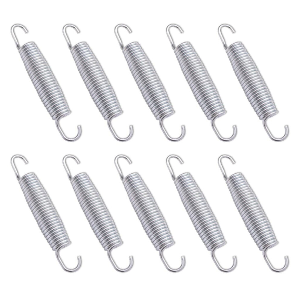 vidaXL 10x Trampoline Spring Zinc-plated Iron Replacement Replacing Assembling