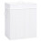 VidaXL vidaXL Bamboo Laundry Basket White 100L Washing Clothes Hamper Storage Bin 1