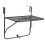 VidaXL vidaXL Balkontisch Schwarz 60x40 cm Stahl 1