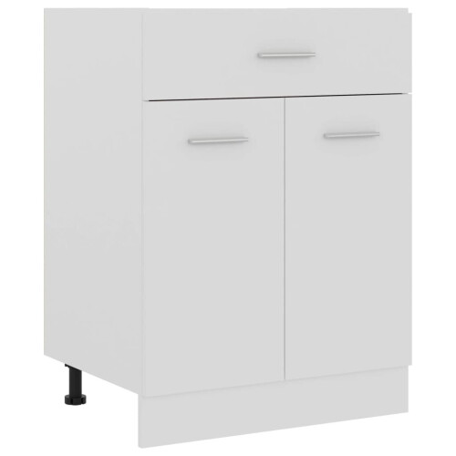 VidaXL vidaXL Kitchen Cabinet White Engineered Wood Kitchen Storage Shelf Organiser
