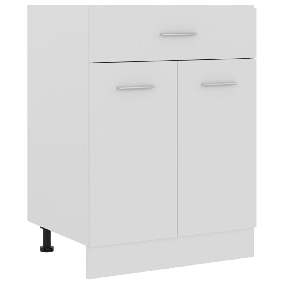 Vidaxl Kitchen Cabinet Engineered Wood Kitchen Storage Shelf Organiser White