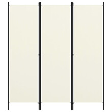 vidaXL 3-Panel Room Divider Wall Partition Screen Room Separator White 150cm