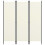 VidaXL vidaXL 3-Panel Room Divider Wall Partition Screen Room Separator White 150cm 1