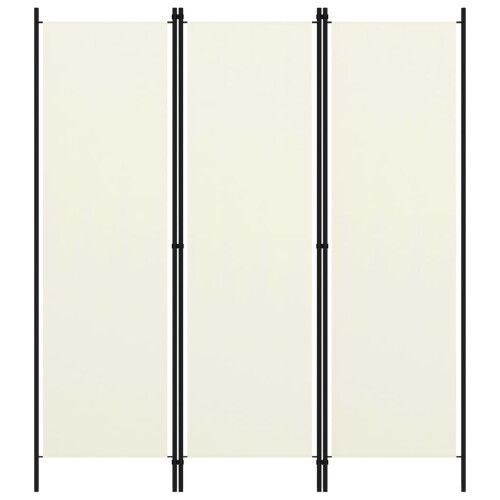VidaXL vidaXL 3-Panel Room Divider Wall Partition Screen Room Separator White 150cm