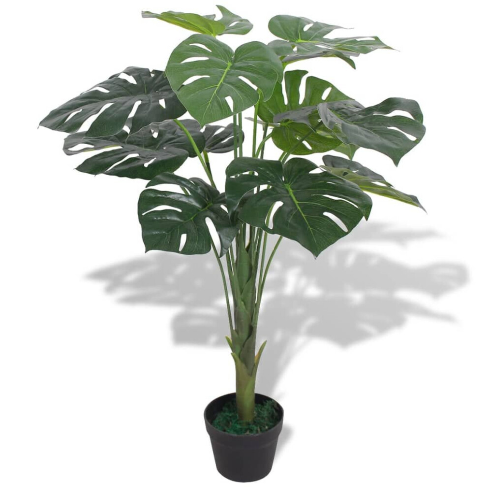 vidaXL Artificial Monstera Plant with Pot 70cm Green Lifelike Realistic Fake