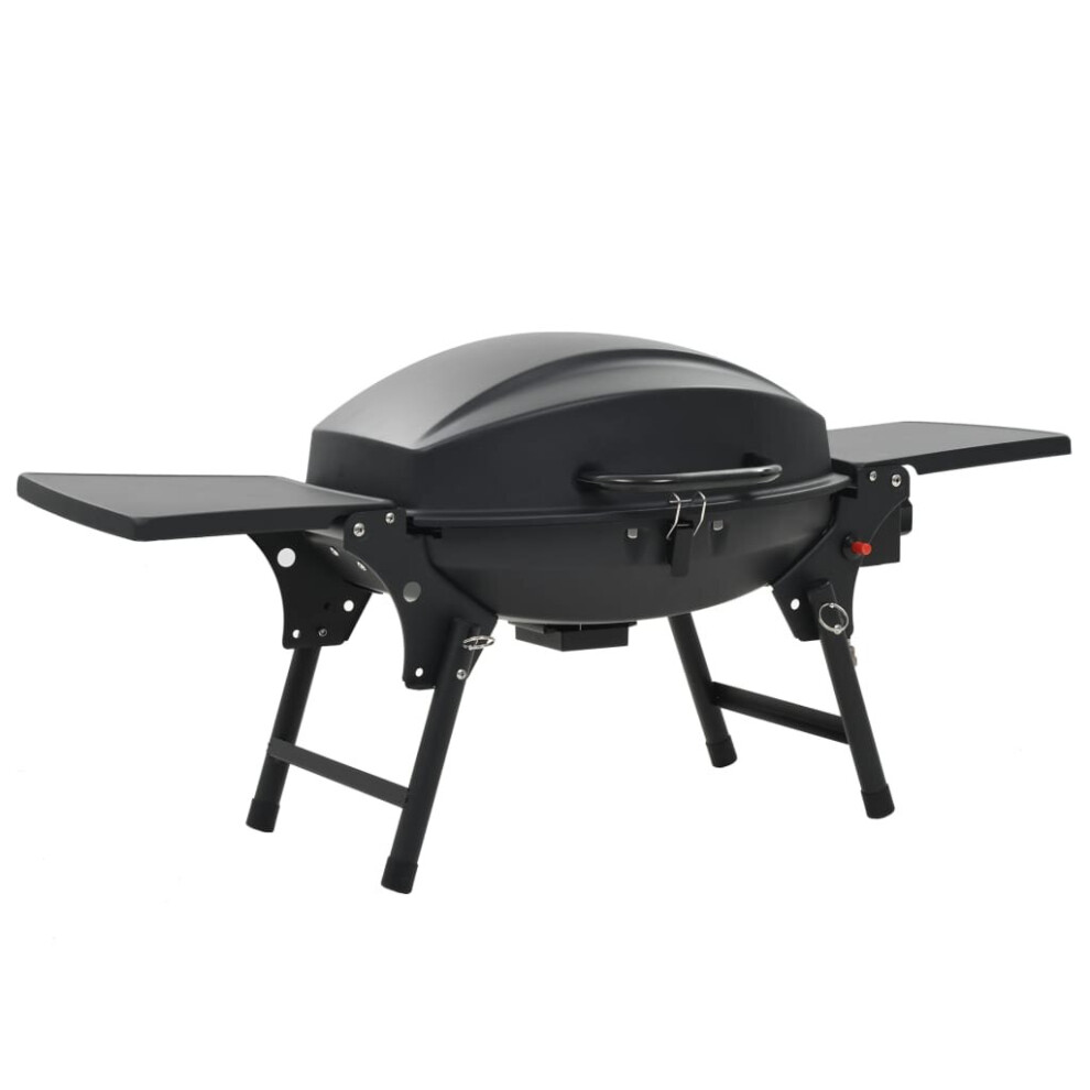 Vidaxl Portable Gas Bbq Grill With Cooking Zone Freestanding Barbecue Black