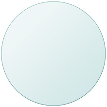 vidaXL Table Top Tempered Glass Round 600mm Replacement Protector Cover Sturdy