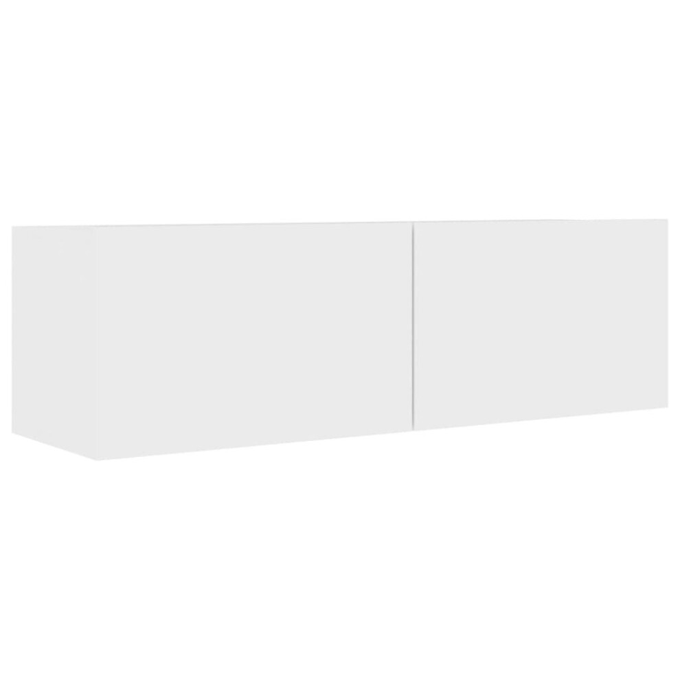 Vidaxl Tv Cabinet White Engineered Wood Tv Hifi Stand Stereo Cabinet Furniture