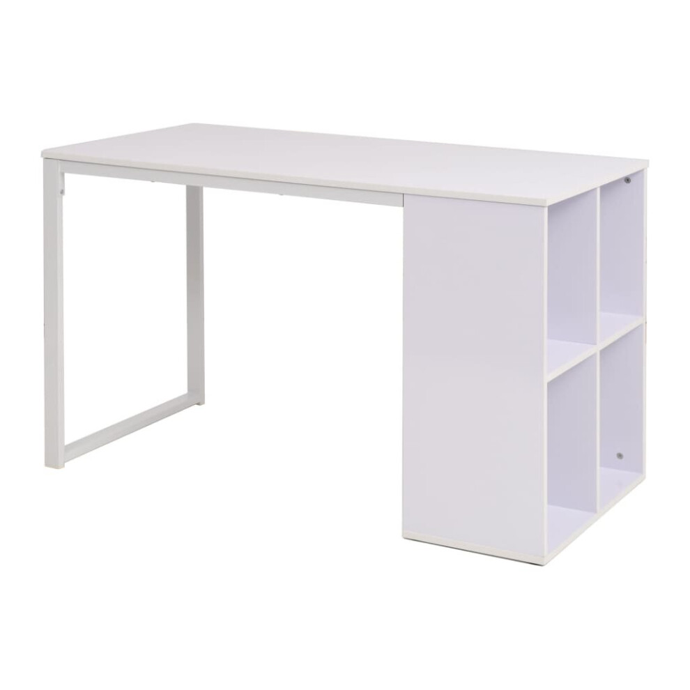 vidaXL Writing Desk White Home Office Computer Study Work Table Furniture