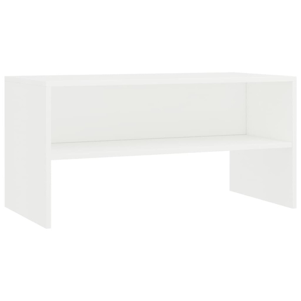 vidaXL TV Cabinet White Engineered Wood TV Stand Sideboard Furniture Unit