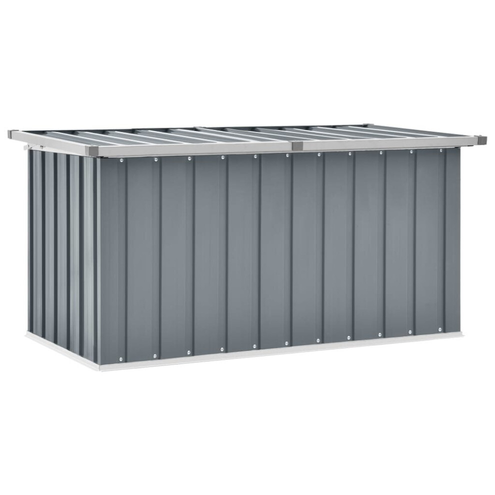Vidaxl Garden Storage Box Outdoor Cushion Box Tool Chest Patio Pillow Box Grey