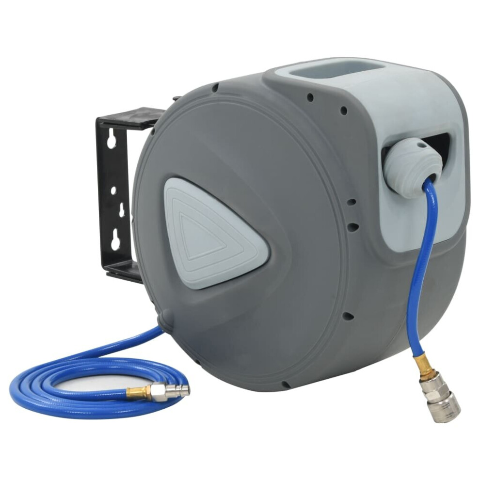 Vidaxl Automatic Air Hose Reel 1/4" 20M+2M Garage Workshop Compressor Tool