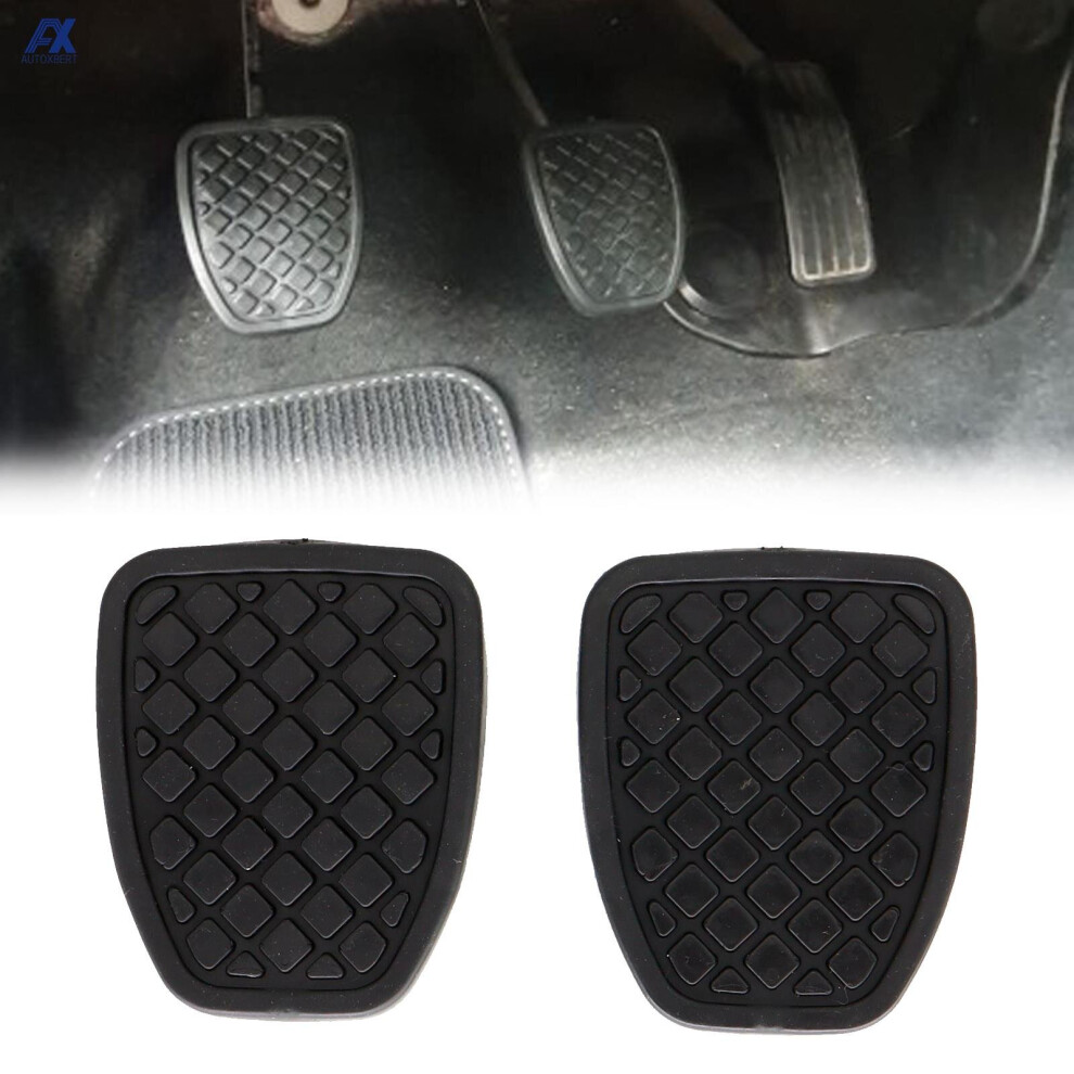 2x Brake Clutch Foot Pedal Pad Cover Non slip Rubber For Subaru Forester