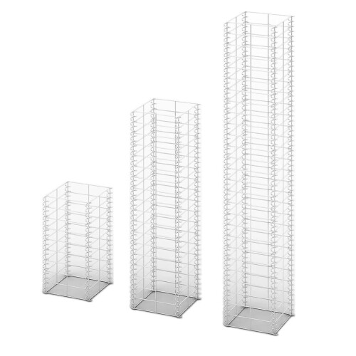 VidaXL vidaXL Gabionen-Set 3-tlg. Verzinkter Draht 1