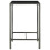 VidaXL vidaXL Garten-Bartisch Grau 70x70x110 cm Poly Rattan und Glas 8