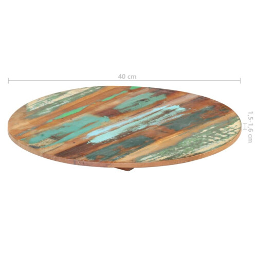 VidaXL vidaXL Round Table Top Coffee Table Top Dining Table Top Solid Reclaimed Wood 2
