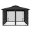 VidaXL vidaXL Pavillon mit Netz 300x400x265 cm Anthrazit 4