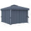 VidaXL vidaXL Pavillon mit Vorhang 3x3 m Anthrazit Aluminium 4